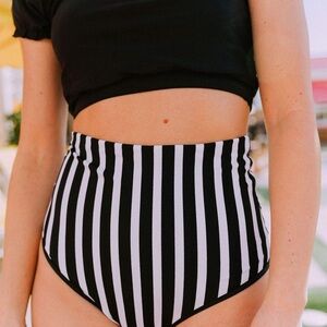 New never worn retro high waisted bikini swimsuit bottoms